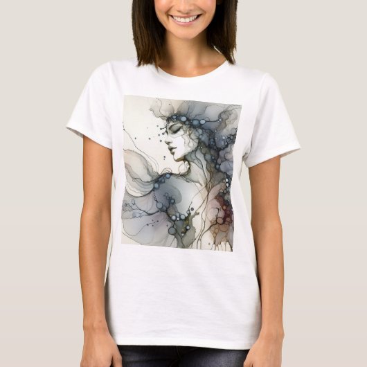 Empowered Canvas: Draagbare Kunst voor Vrouwen T-s T-shirt (Voorkant)