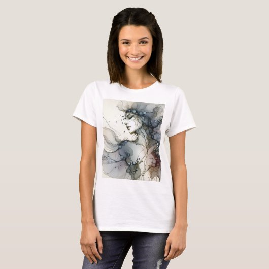 Empowered Canvas: Draagbare Kunst voor Vrouwen T-s T-shirt (Voorkant volledig)