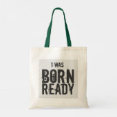 Empowered Canvas tas - 'I Was Born Ready' (Achterkant)