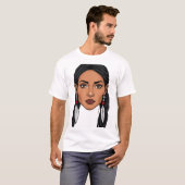 Empowered Cherokee Woman Face T-shirt (Voorkant volledig)