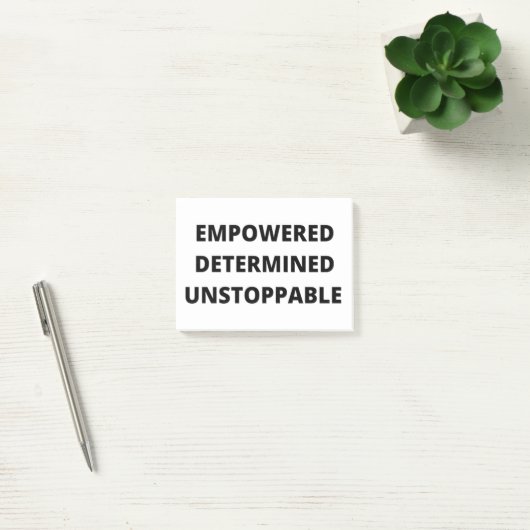 Empowered Determined Unstoppable Women Post-it® Notes (Kantoor)