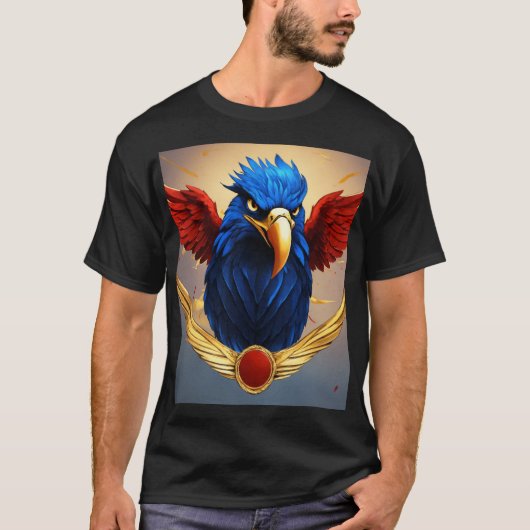 Empowered Eagle: een vrouwelijk embleem van kracht T-shirt (Voorkant)