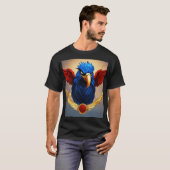 Empowered Eagle: een vrouwelijk embleem van kracht T-shirt (Voorkant volledig)