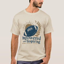 Empowered en inspirerend Football T-shirt