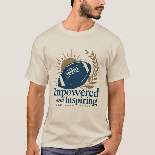 Empowered en inspirerend Football T-shirt (Voorkant)