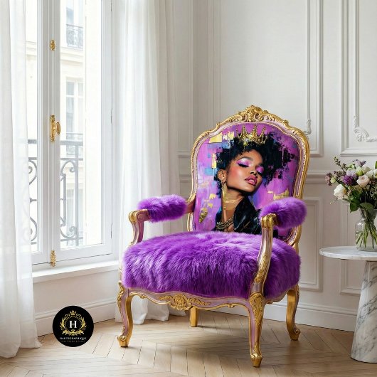 Empowered Feminist Queen Decoupage Tissuepapier