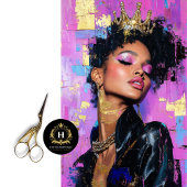 Empowered Feminist Queen Decoupage Tissuepapier