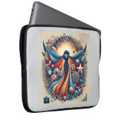 Empowered Super Moeder Inspirerende Quote AI-kunst Laptop Sleeve (Voorkant Rechts)