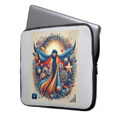 Empowered Super Moeder Inspirerende Quote AI-kunst Laptop Sleeve (Voorkant Links)