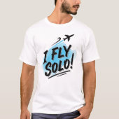 Empowered_Traveller – I_Fly_Solo T-shirt (Voorkant)