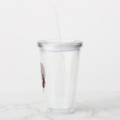 Empowered Urban Chic Afro-Amerikaanse vrouw Acryl Drinkbeker (Links)