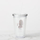 Empowered Urban Chic Afro-Amerikaanse vrouw Acryl Drinkbeker (Achterkant)