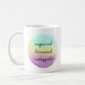 Empowered Vastberaden Onstuitbaar Koffiemok (Links)