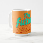 Empowered Vrouw Typografie Gepersonaliseerd Koffiemok (Voorkant links)
