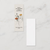 Empowered Vrouwen 8 maart Bladwijzer Mini Visitekaartje (Voorkant / Achterkant)