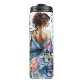 Empowered Woman Floral | Inspirerend quotes (2) Thermosbeker (Voorkant)