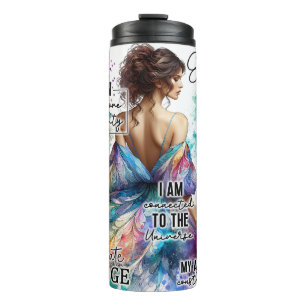 Empowered Woman Floral   Inspirerend quotes (2) Thermosbeker