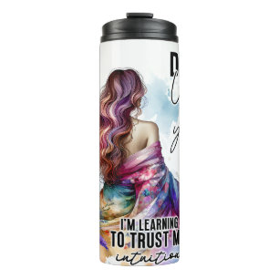 Empowered Woman Floral Inspirerend quotes (6) Thermosbeker