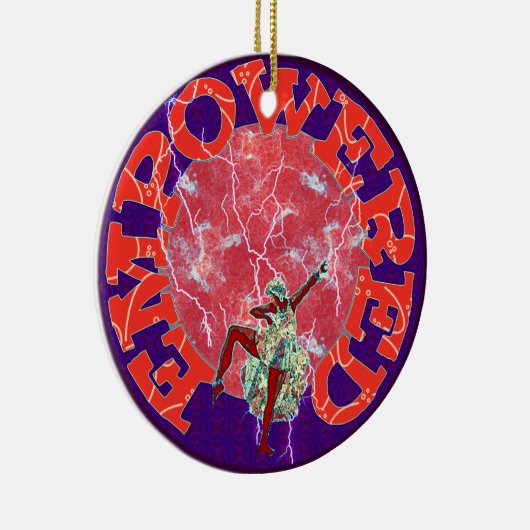 Empowered Woman Keramisch Ornament (Rechts)