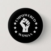 Empowered Woman Ronde Button 5,7 Cm (Voorkant)
