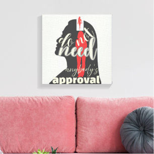 🖼️ Empowered Woman – Vrouwelijke Kracht Muur Canvas Afdruk