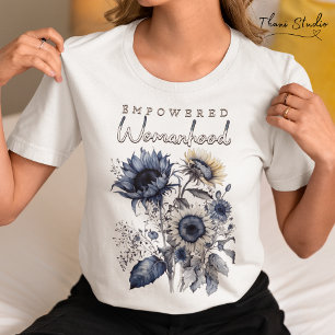 Empowered Womanhood Water Kleur Bloemen Inspiratie T-shirt