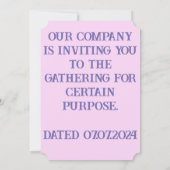 Empowered Women citeert paarse moderne tekst Kaart (Achterkant)