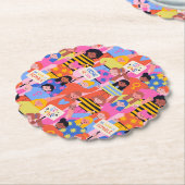 Empowered Women Coaster Kartonnen Onderzetters (Gekanteld)