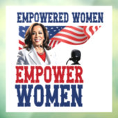 Empowered Women Empower Vrouwen Kamala Harris Raamsticker (Vel 3)
