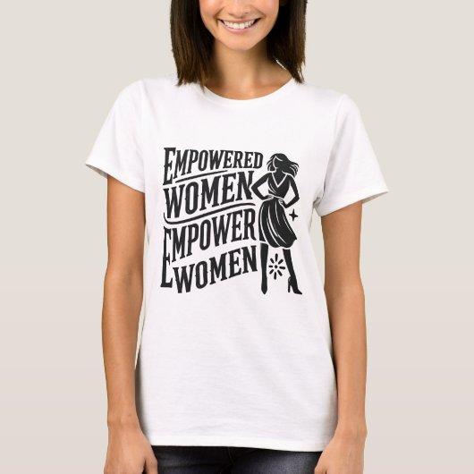 Empowered Women Empower Women – Bold Feminist Desi T-shirt (Voorkant)