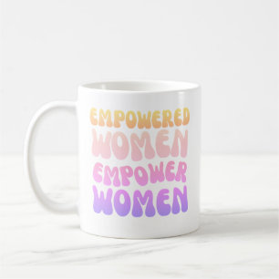 Empowered Women Empower Women Retro Vintage citaat Koffiemok