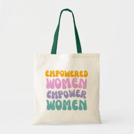 Empowered Women Empower Women Retro Vintage citaat Tote Bag