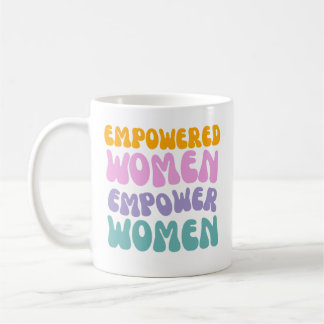 Empowered Women Empower Women Retro Vintage quote Koffiemok