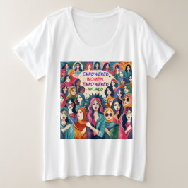 Empowered Women Empowered World Plus-Size Grote Maat T-shirt