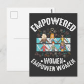 Empowered Women Feminist Inspirerend feminisme Briefkaart (Voorkant / Achterkant)