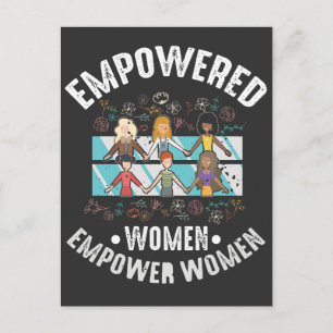 Empowered Women Feminist Inspirerend feminisme Briefkaart