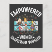 Empowered Women Feminist Inspirerend feminisme Briefkaart (Voorkant)