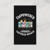Empowered Women Feminist Inspirerend feminisme Visitekaartje (Voorkant)