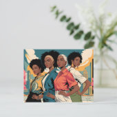 Empowered Women in Urban Mode Briefkaart (Staand voorkant)