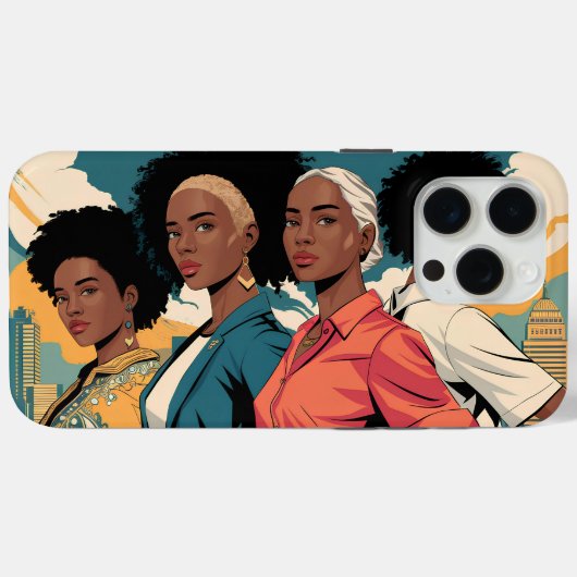 Empowered Women in Urban Mode Case-Mate iPhone Case (Achterkant (horizontaal))