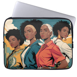 Empowered Women in Urban Mode Laptop Sleeve