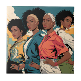 Empowered Women in Urban Mode Tegeltje
