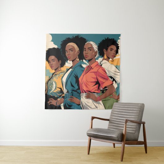 Empowered Women in Urban Mode Wandkleed (In situ)