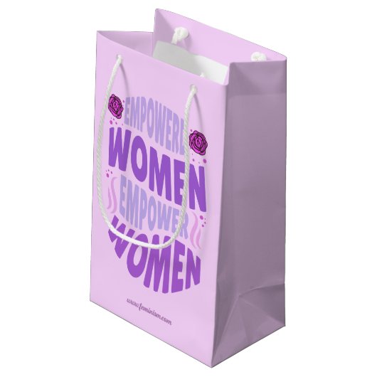 Empowered Women machtigt paarse citaattekst Klein Cadeauzakje (Achterkant Gekanteld)