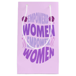 Empowered Women machtigt paarse citaattekst Klein Cadeauzakje