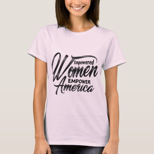 Empowered Women Patriottisch T-shirt (Voorkant)
