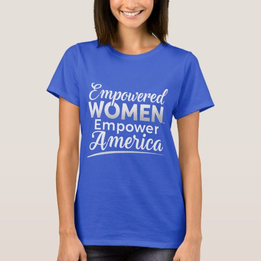 Empowered Women Patriottisch T-shirt (Voorkant)