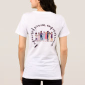 Empowered Women Standing Together Tri-Blend Shirt (Achterkant)