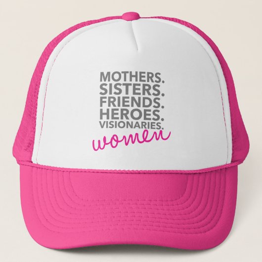 Empowered Women Trucker Hoed Pet (Voorkant)