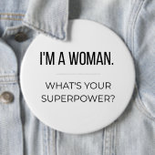 Empowerend Geschenk voor Vrouwen Ronde Button 6,0 Cm (In situ)